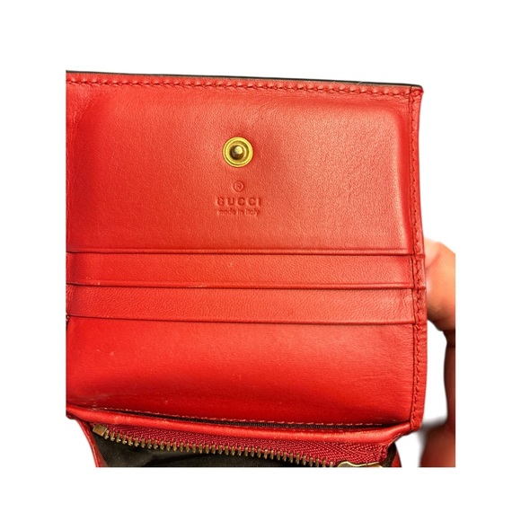 AUTHENTIC Gucci GG Supreme Cherry Card Case Wallet - FULL SET - Pristine! - Picture 8 of 13